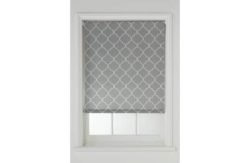 Collection Trellis Roller Blind - 6ft - Grey.